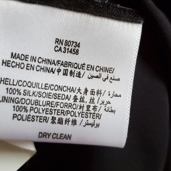 bcbgmaxazria 100% Silk Dress with beautiful leaves embroidery, small - Picture 6 of 7